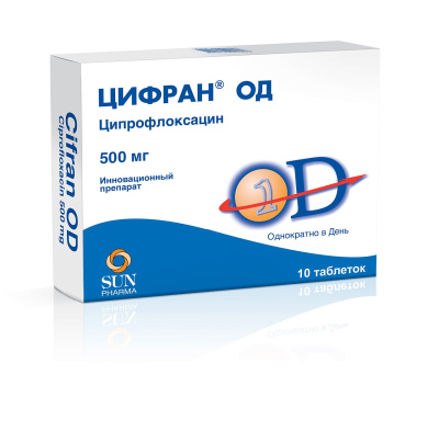 ЦИФРАН ОД ТАБ ПРОЛОНГ П/О 500МГ №10 фото в интернет-аптеке Склад Лекарств