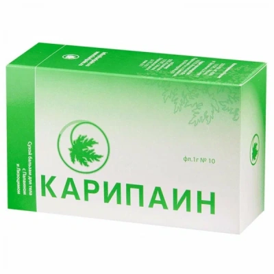 КАРИПАИН СУХОЙ БАЛЬЗАМ ДЛЯ ТЕЛА ФЛ 10МЛ №10 фото в интернет-аптеке Склад Лекарств
