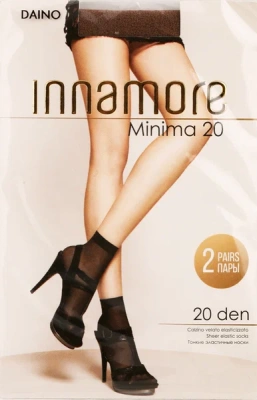 НОСКИ MINIMA 20 П/А 24/240 ИННАМОРЕ/UNICA, NERO 2ПАРЫ фото в интернет-аптеке Склад Лекарств