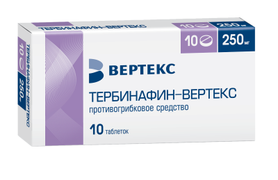 ТЕРБИНАФИН ТАБ 250МГ №10/ВЕРТЕКС/ фото в интернет-аптеке Склад Лекарств