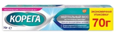 КОРЕГА ЭКСТРА КРЕМ ДЛЯ ФИКС З/ПРОТЕЗОВ СИЛЬНЫЙ НЕЙТРАЛЬНЫЙ ВКУС 70Г №2 фото в интернет-аптеке Склад Лекарств