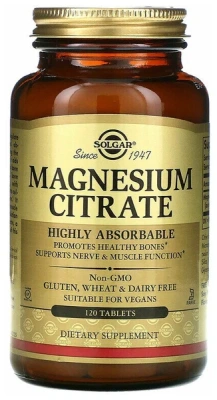 СОЛГАР ЦИТРАТ МАГНИЯ ТАБ №120 фото в интернет-аптеке Склад Лекарств