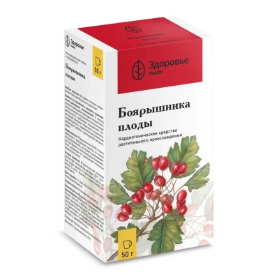 БОЯРЫШНИКА ПЛОДЫ 50Г/ЗДОРОВЬЕ/ фото в интернет-аптеке Склад Лекарств