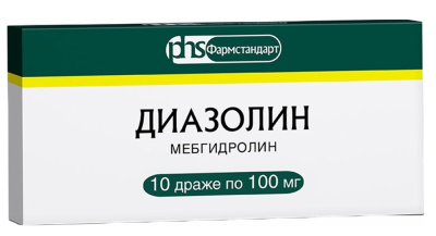 ДИАЗОЛИН ДР 100МГ №10/ФАРМСТАНДАРТ/ фото в интернет-аптеке Склад Лекарств