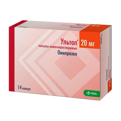 УЛЬТОП КАПС 20МГ №14/КРКА/ фото в интернет-аптеке Склад Лекарств
