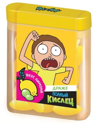 РИК И МОРТИ ПОЛНЫЙ КИСЛЕЦ ДРАЖЕ В БЛОКАХ 14Г/КОНФИТРЕЙД/ фото в интернет-аптеке Склад Лекарств