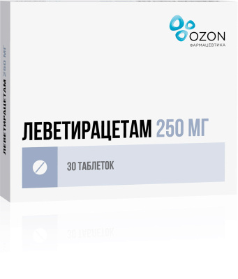 ЛЕВЕТИРАЦЕТАМ ТАБ П/О 250МГ №30/ОЗОН/ фото в интернет-аптеке Склад Лекарств