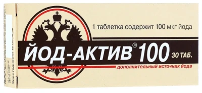 ЙОД-АКТИВ ТАБ 100МКГ №30 фото в интернет-аптеке Склад Лекарств
