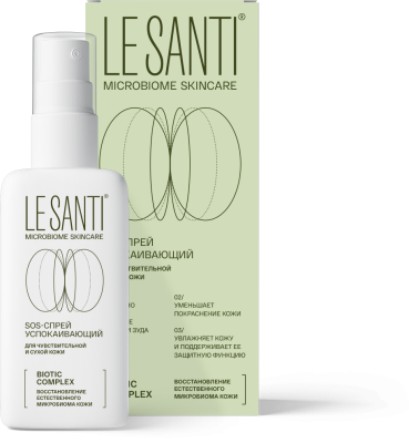 ЛЕ САНТИ SOS-СПРЕЙ УСПОКАИВАЮЩИЙ ДЛЯ ЛИЦА И ТЕЛА 100МЛ фото в интернет-аптеке Склад Лекарств