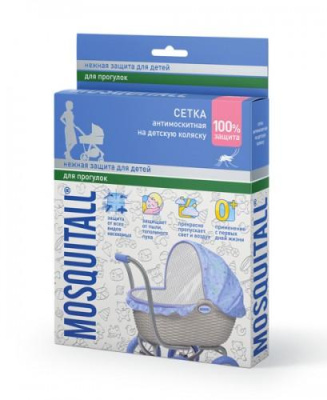 МОСКИТОЛ НЕЖНАЯ ЗАЩИТА ОТ КОМАРОВ СЕТКА АНТИМОСКИТНАЯ НА ДЕТСКУЮ КОЛЯСКУ фото в интернет-аптеке Склад Лекарств