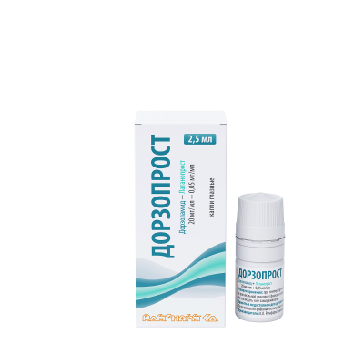 ДОРЗОПРОСТ КАПЛИ ГЛАЗНЫЕ 20МГ/МЛ+0,05МГ/МЛ ФЛ 2,5МЛ фото в интернет-аптеке Склад Лекарств