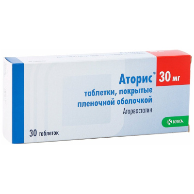 АТОРИС ТАБ П/П/О 30МГ №30 фото в интернет-аптеке Склад Лекарств