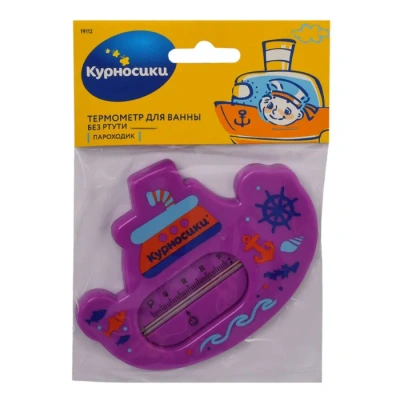 КУРНОСИКИ ТЕРМОМЕТР Д/ВАННОЙ ПАРОХОДИК 19112 фото в интернет-аптеке Склад Лекарств