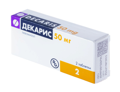 ДЕКАРИС ТАБ 50МГ №2 фото в интернет-аптеке Склад Лекарств