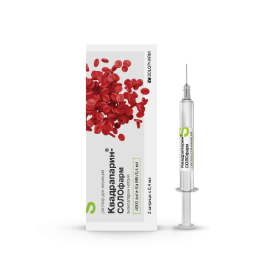 КВАДРАПАРИН Р-Р ДЛЯ ИНЪЕКЦИЙ 4000МЕ/МЛ 0,4 МЛ ШПРИЦ №10 фото в интернет-аптеке Склад Лекарств