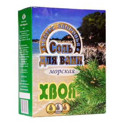 СОЛЬ Д/ВАНН МОРСКАЯ ХВОЯ 600Г фото в интернет-аптеке Склад Лекарств