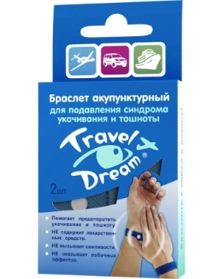 ТРЭВЕЛ ДРИМ БРАСЛЕТ АКУПУНКТУРНЫЙ С ИЗОБРАЖЕНИЕМ РУК №2 фото в интернет-аптеке Склад Лекарств