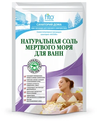 СОЛЬ Д/ВАНН МЕРТВОГО МОРЯ НАТУРАЛЬНАЯ 500Г/ФИТОКОСМЕТИК/ фото в интернет-аптеке Склад Лекарств