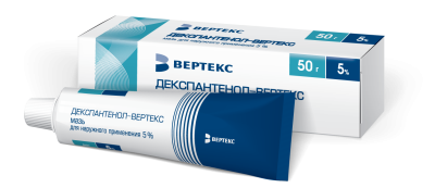 ДЕКСПАНТЕНОЛ МАЗЬ 5% 50/ВЕРТЕКС/ фото в интернет-аптеке Склад Лекарств
