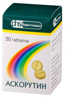 АСКОРУТИН ТАБ 50МГ+50МГ №50/УРАЛБИОФАРМ/ фото в интернет-аптеке Склад Лекарств