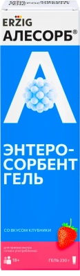 ЭРЦИГ АЛЕСОРБ ЭНТЕРОСОРБЕНТ ГЕЛЬ КЛУБНИКА ТУБА 230Г фото в интернет-аптеке Склад Лекарств