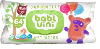 САЛФЕТКИ ВЛАЖНЫЕ BABLUINI CAMMILLE РОМАШКА ПЛАСТ КЛАПАН №64 фото в интернет-аптеке Склад Лекарств