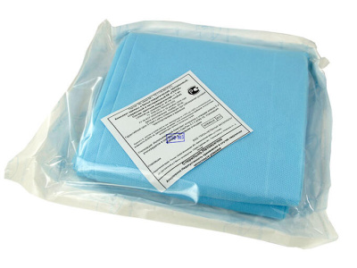 ПРОСТЫНЯ ХИРУРГ Н/СТЕР 200Х160СМ ПЛ 25 ГОЛУБАЯ №1/ГЕКСА/ фото в интернет-аптеке Склад Лекарств