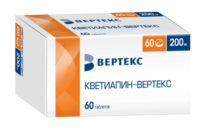 КВЕТИАПИН ТАБ П/О 200МГ №60/ВЕРТЕКС/ фото в интернет-аптеке Склад Лекарств