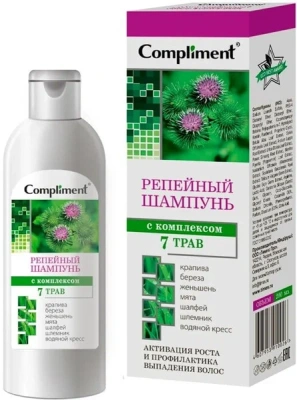 КОМПЛИМЕНТ ШАМПУНЬ РЕПЕЙНЫЙ ПРОТИВ ВЫПАДЕНИЯ ВОЛОС 200МЛ фото в интернет-аптеке Склад Лекарств