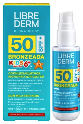 ЛИБРИДЕРМ БРОНЗИАДА С/З МОЛОЧКО ДЛЯ ДЕТЕЙ SPF 50+ 50МЛ С 6МЕС фото в интернет-аптеке Склад Лекарств