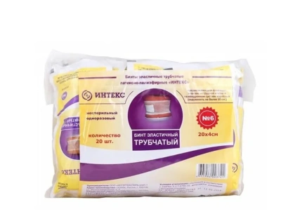 БИНТ ЭЛАСТ.ТРУБЧАТЫЙ №6 20СМХ4СМ №20 /ИНТЕРТЕКСТИЛЬ/ фото в интернет-аптеке Склад Лекарств
