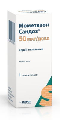 МОМЕТАЗОН САНДОЗ СПРЕЙ НАЗ 50МКГ/ДОЗА 60ДОЗ фото в интернет-аптеке Склад Лекарств