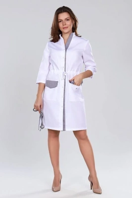 ХАЛАТ МЕДИЦИНСКИЙ ЖЕНСКИЙ DOCTOR BIG 2-82-02-3 SATORY, 3/4 РУК, КН 0, 34, 50 РАЗМЕР, 170-176 фото в интернет-аптеке Склад Лекарств