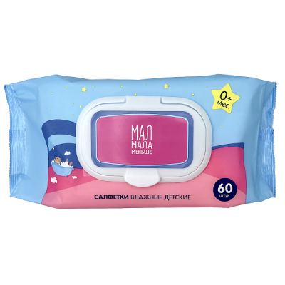 САЛФЕТКИ ВЛАЖНЫЕ ДЕТ №60 МАЛО ИНФ фото в интернет-аптеке Склад Лекарств