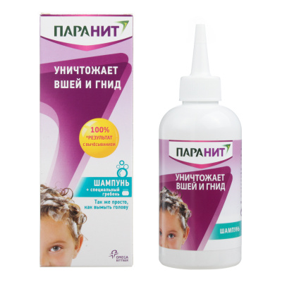 ПАРАНИТ ФОРТЕ УСИЛЕННАЯ ФОРМУЛА ШАМПУНЬ 200МЛ+ГРЕБЕНЬ фото в интернет-аптеке Склад Лекарств