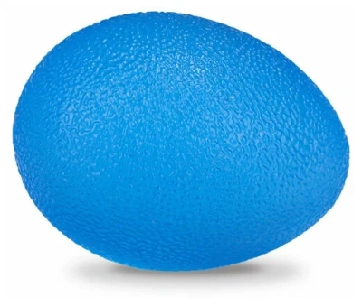 МЯЧ ДЛЯ ТРЕНИРОВКИ КИСТИ ЯЙЦЕВИДНОЙ ФОРМЫ СИНИЙ L0300 фото в интернет-аптеке Склад Лекарств