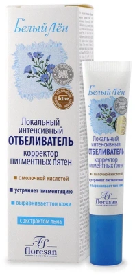 БЕЛЫЙ ЛЕН ЛОКАЛЬНЫЙ ИНТЕНСИВНЫЙ ОТБЕЛИВАТЕЛЬ фото в интернет-аптеке Склад Лекарств