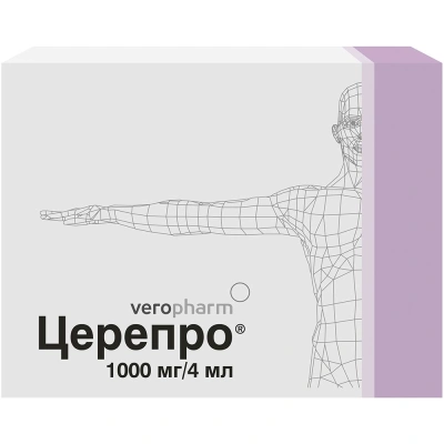 ЦЕРЕПРО Р-Р В/В И В/М 250МГ/МЛ 4МЛ №5 фото в интернет-аптеке Склад Лекарств