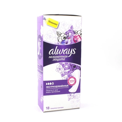 ОЛВЕЙЗ ПРОКЛАДКИ ЕЖЕДНЕВНЫЕ ЭКСТРАУДЛИНЕННЫЕ СИНГЛ №18 фото в интернет-аптеке Склад Лекарств