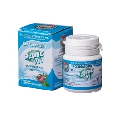 ЭДАС 911 ПАССИФЛОРА ГРАН ГОМЕОПАТ 20Г фото в интернет-аптеке Склад Лекарств