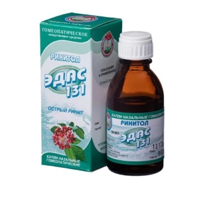 ЭДАС 131 РИНИТОЛ КАПЛИ НАЗАЛЬНЫЕ ГОМЕОПАТ 25МЛ фото в интернет-аптеке Склад Лекарств