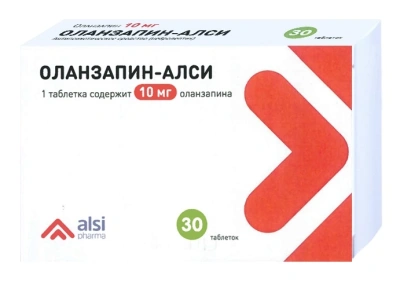 ОЛАНЗАПИН ТАБ П/О 10МГ №30/АЛСИ/ фото в интернет-аптеке Склад Лекарств