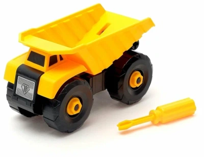 ИГРУШКА КОНСТРУКТОР ОТВЕРТОЧНЫЙ "СТРОИТЕЛЬНЫЙ САМОСВАЛ" 3800133 фото в интернет-аптеке Склад Лекарств