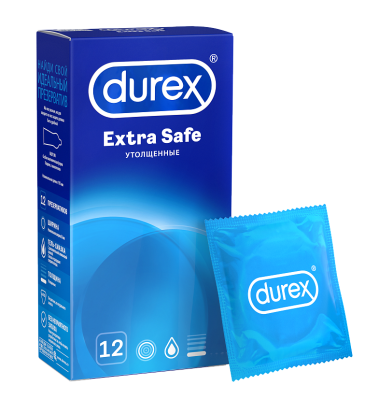 ПРЕЗЕРВАТИВЫ ДЮРЕКС EXTRA SAFE №12 фото в интернет-аптеке Склад Лекарств