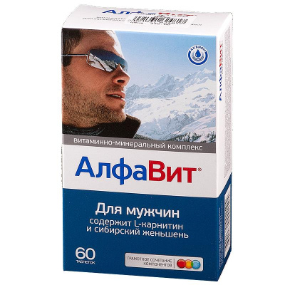 АЛФАВИТ ДЛЯ МУЖЧИН ТАБ №60/ВНЕШТОРГ ФАРМА/ фото в интернет-аптеке Склад Лекарств