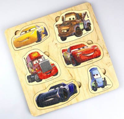 ИГРУШКА ПАЗЛ ДЕРЕВЯННЫЙ ТАЧКИ фото в интернет-аптеке Склад Лекарств