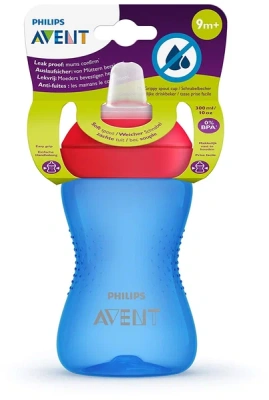 АВЕНТ ПОИЛЬНИК-ЧАШКА С МЯГКИМ НОСИКОМ СИНИЙ 9МЕС+ 300МЛ SCF802/01 фото в интернет-аптеке Склад Лекарств