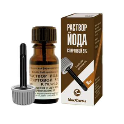ЙОД Р-Р СПИРТ 5% ФЛ 10МЛ/МОСКОВСКАЯ ФФ/ фото в интернет-аптеке Склад Лекарств