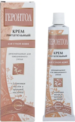 СВОБОДА ГЕРОНТОЛ КРЕМ Д/ЛИЦА ПИТАТЕЛЬНЫЙ 40МЛ фото в интернет-аптеке Склад Лекарств