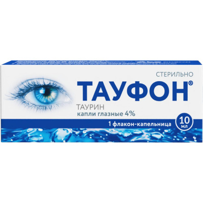 ТАУФОН КАПЛИ ГЛАЗНЫЕ 4% ФЛ 10МЛ/ФАРМСТАНДАРТ/ фото в интернет-аптеке Склад Лекарств